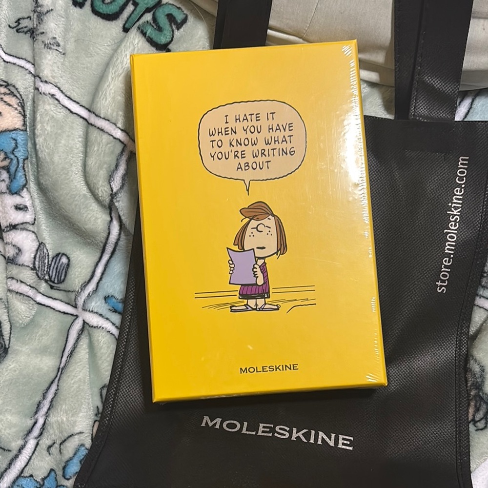 Moleskine snoopy notebook